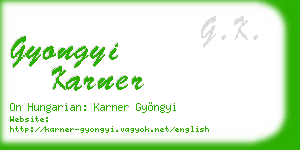 gyongyi karner business card